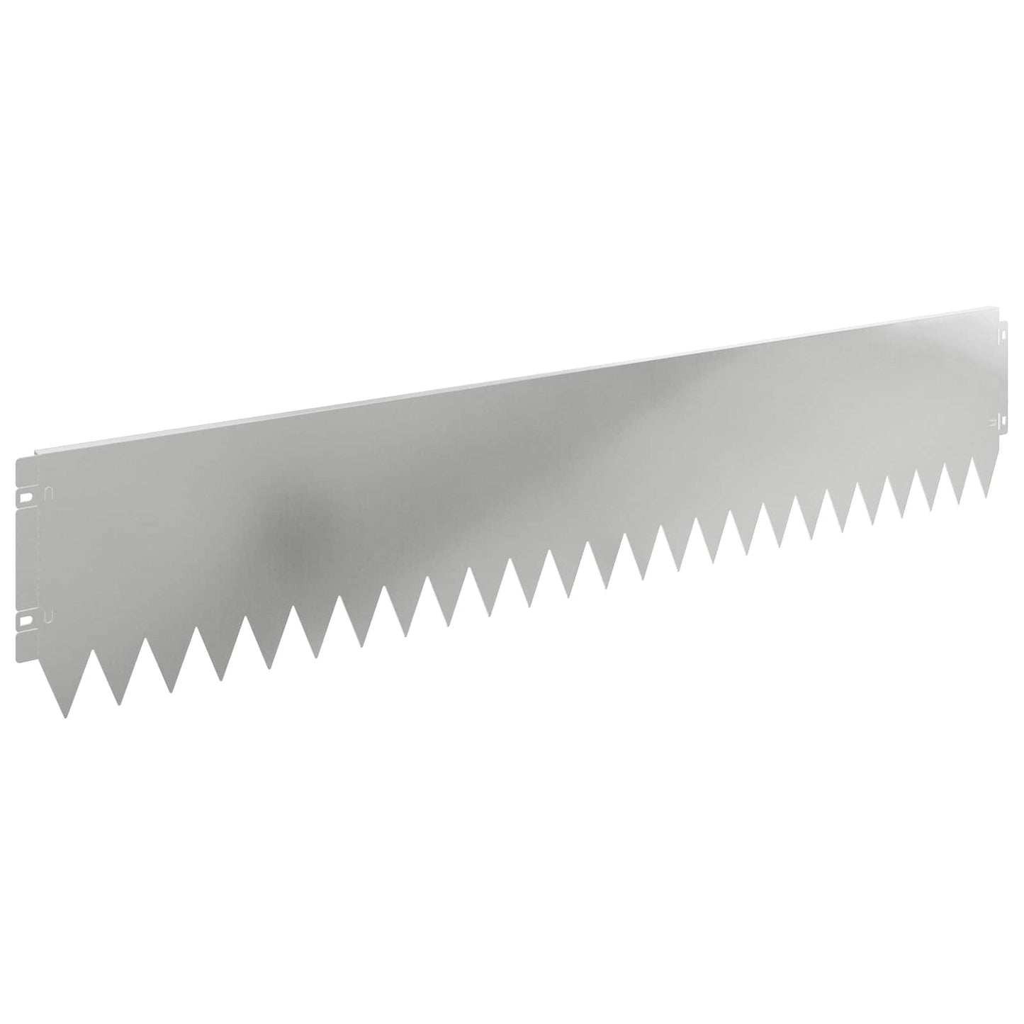 Lawn Edging 10 pcs 103 x 20 cm Steel Silver