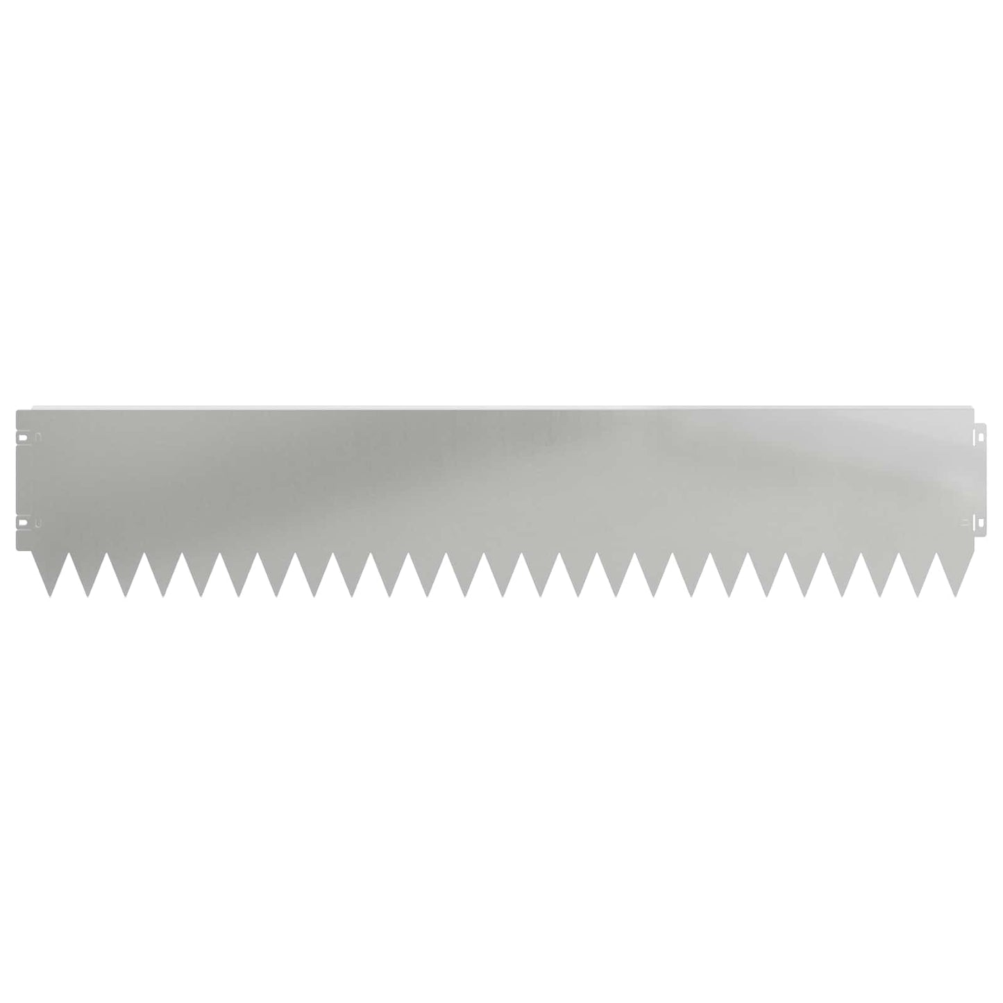 Lawn Edging 30 pcs 103 x 20 cm Steel Silver