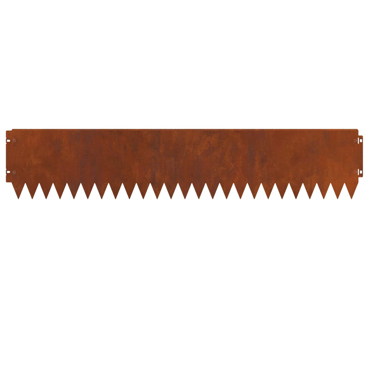 Lawn Edge with Top Bended 10 pcs 103x20cm Steel Rusty