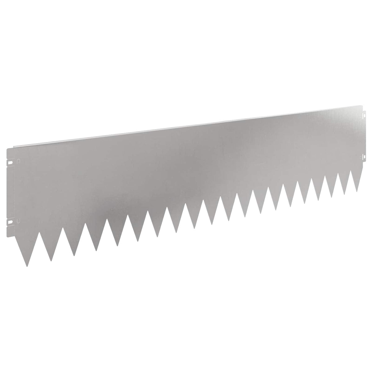 Lawn Edging 20 pcs 103 x 25 cm Steel Silver