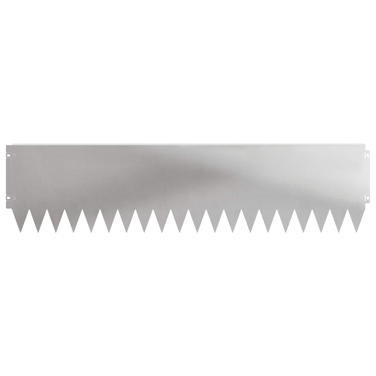 Lawn Edging 20 pcs 103 x 25 cm Steel Silver