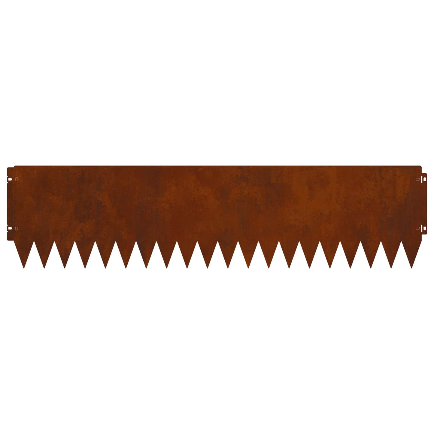 Lawn Edging 10 pcs 103 x 25 cm Steel Rusty