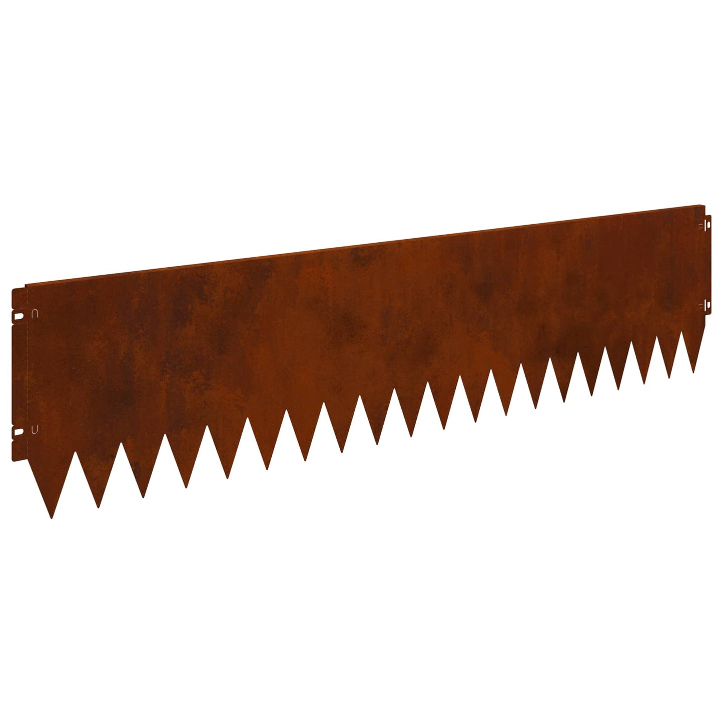Lawn Edging 20 pcs 103 x 25 cm Steel Rusty