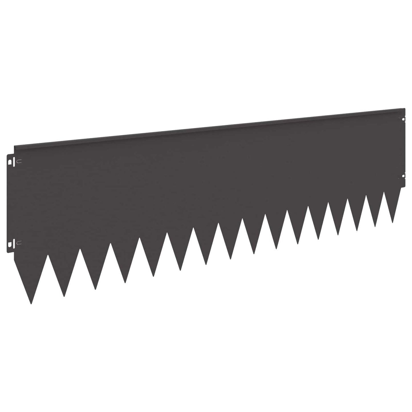 Lawn Edging 10 pcs 103 x 30 cm Steel Black