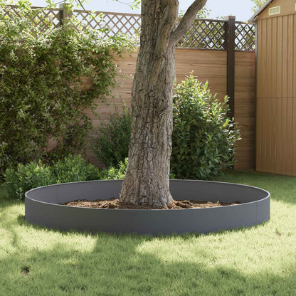 Lawn Edging 10 pcs 103 x 30 cm Steel Anthracite