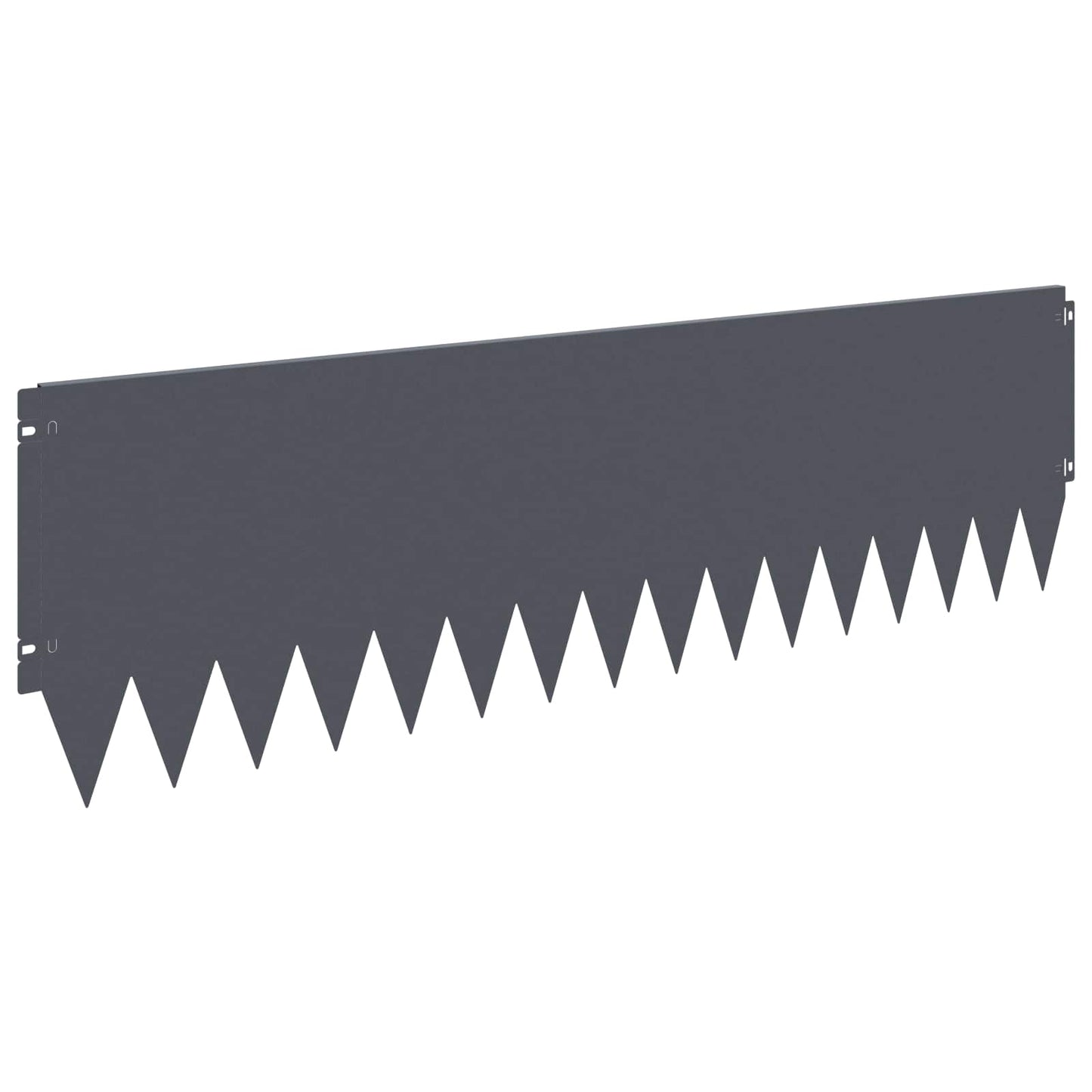 Lawn Edging 10 pcs 103 x 30 cm Steel Anthracite