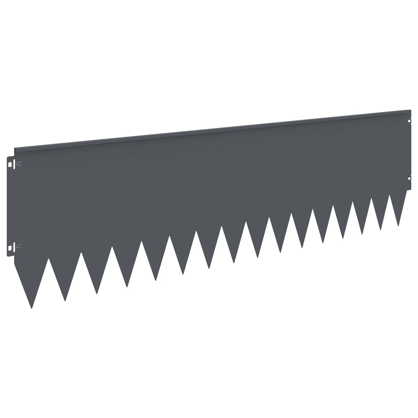 Lawn Edging 20 pcs 103 x 30 cm Steel Anthracite