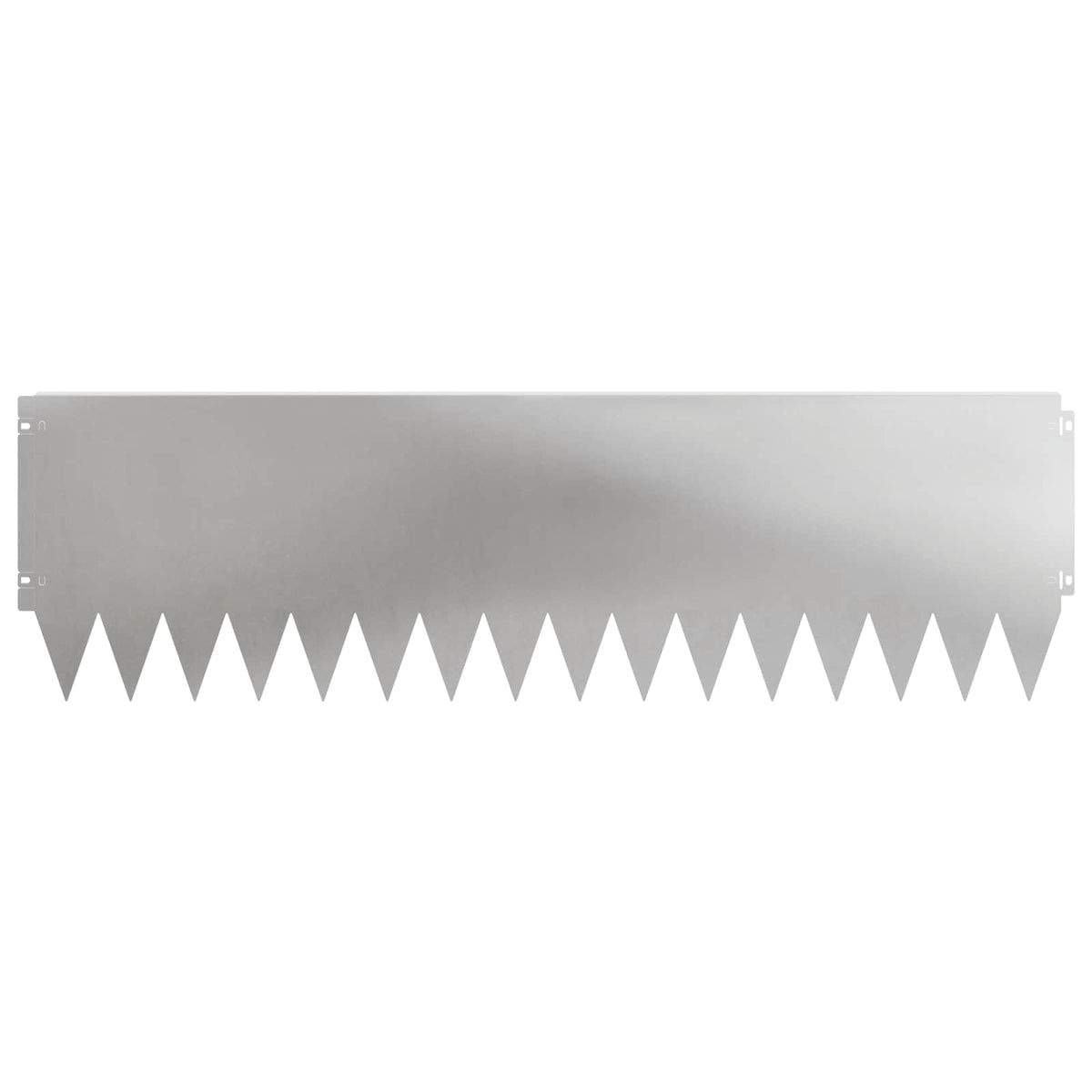 Lawn Edging 10 pcs 103 x 30 cm Steel Silver