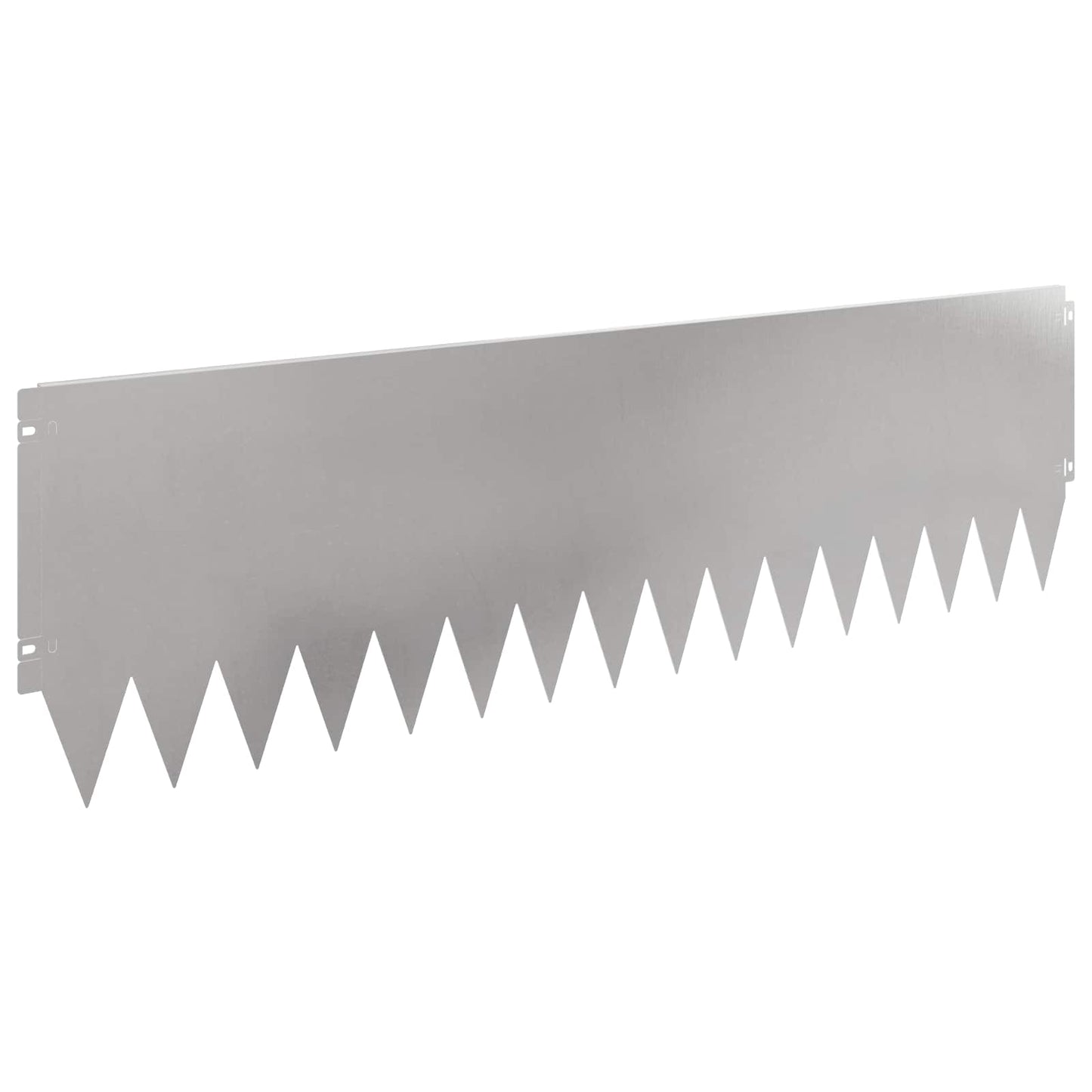 Lawn Edging 20 pcs 103 x 30 cm Steel Silver