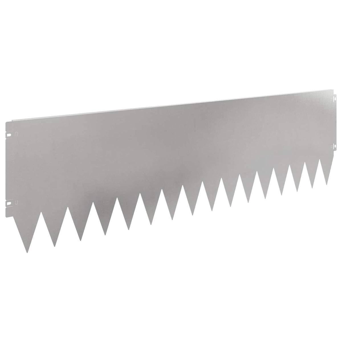 Lawn Edging 20 pcs 103 x 30 cm Steel Silver