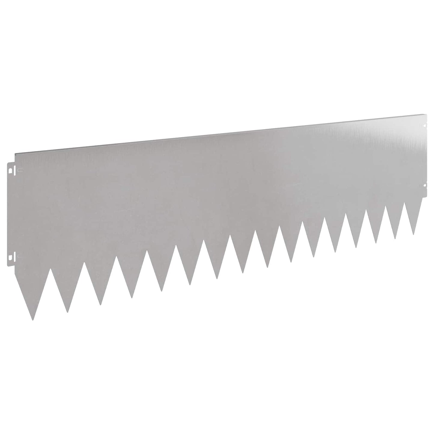 Lawn Edging 20 pcs 103 x 30 cm Steel Silver