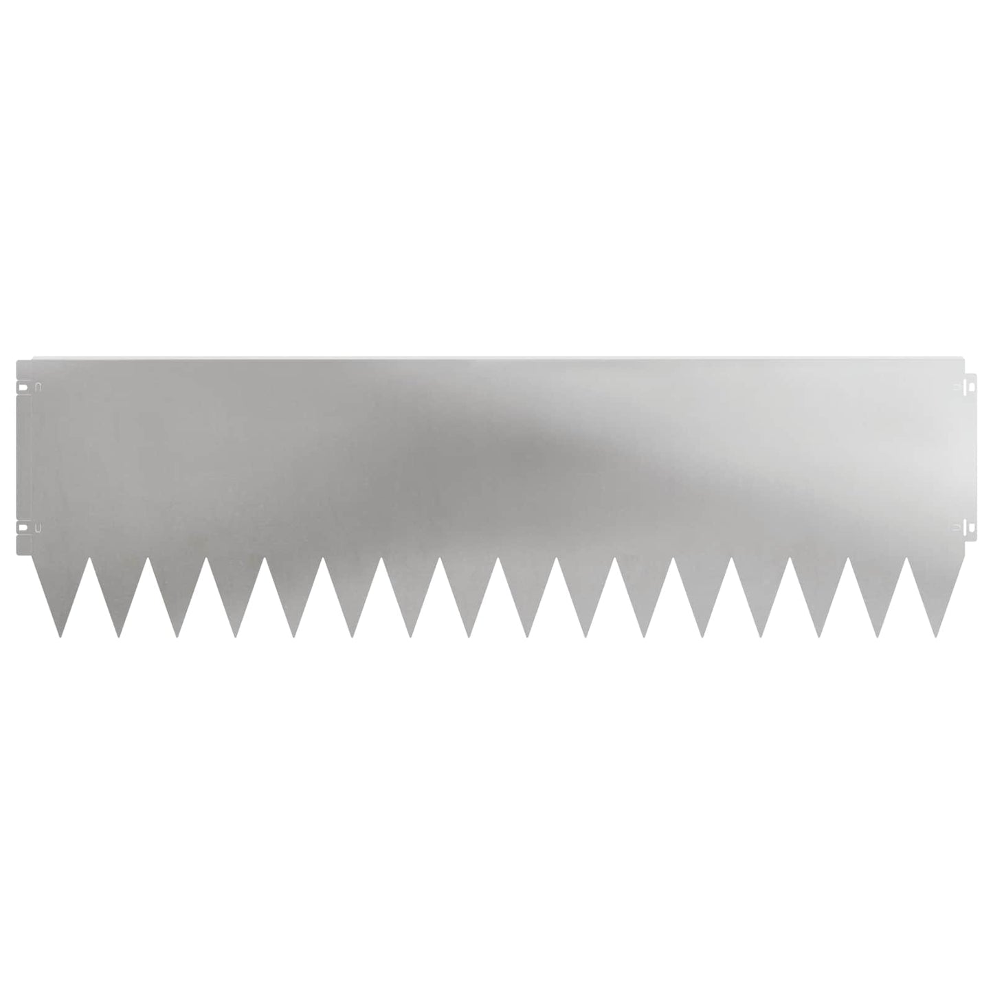 Lawn Edging 20 pcs 103 x 30 cm Steel Silver
