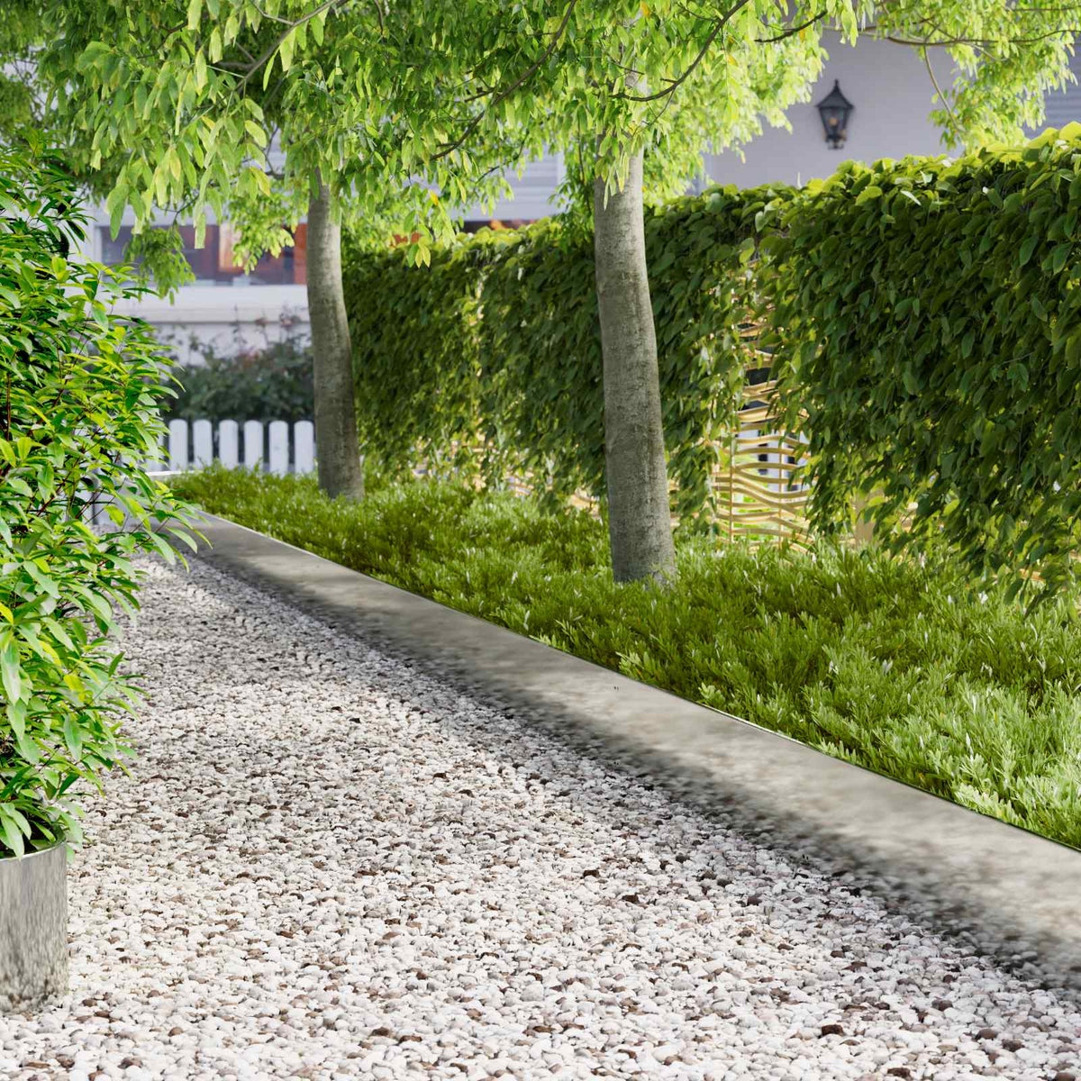 Lawn Edging 10 pcs 103 x 30 cm Steel Silver