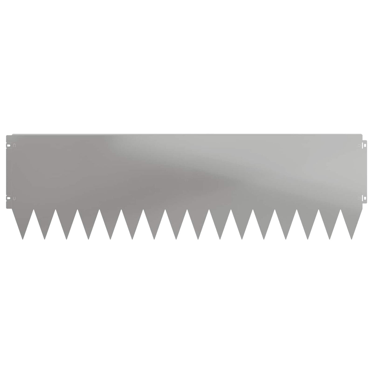Lawn Edging 20 pcs 103 x 30 cm Steel Silver