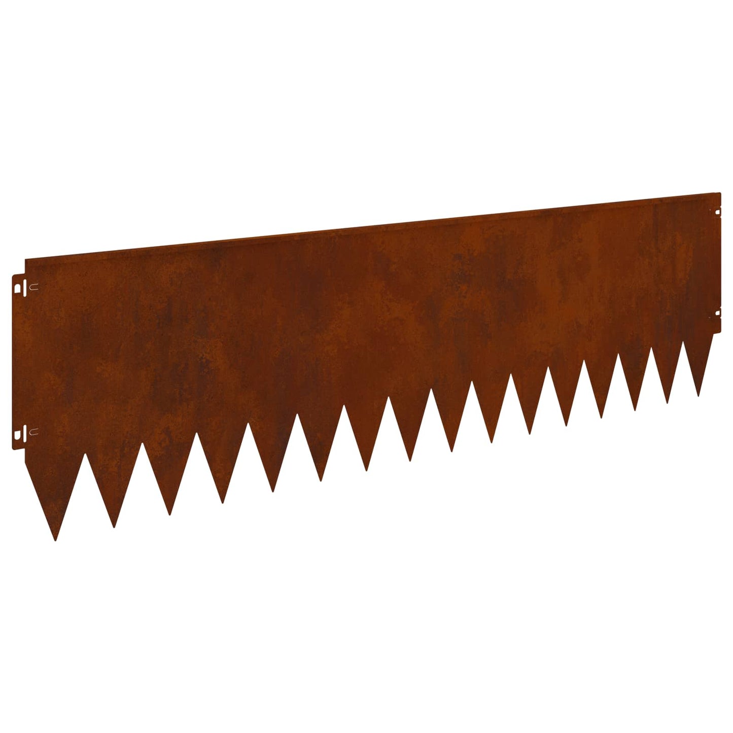 Lawn Edging 20 pcs 103 x 30 cm Steel Rusty