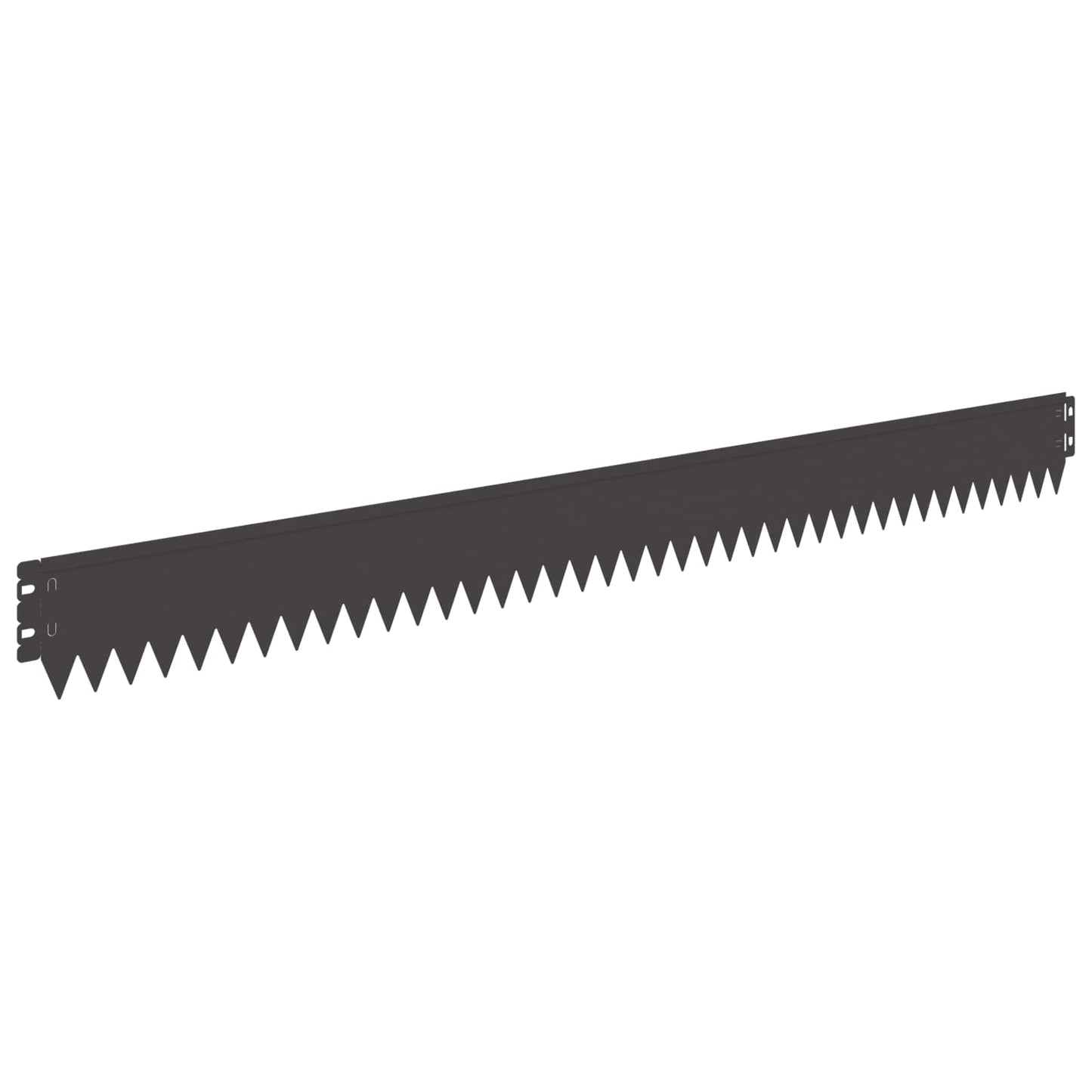 Lawn Edging 30 pcs 103 x 10 cm Steel Black
