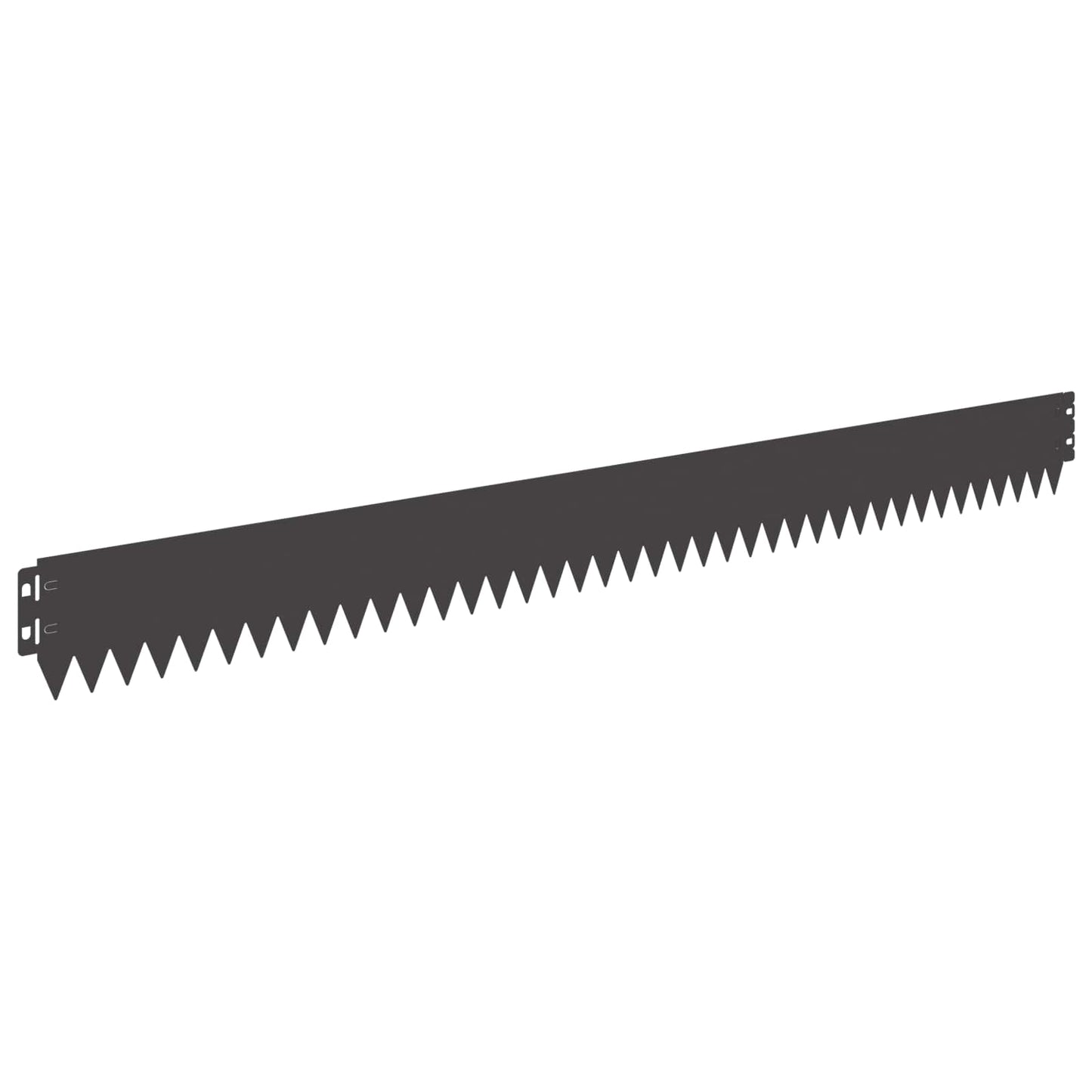 Lawn Edging 50 pcs 103 x 10 cm Steel Black