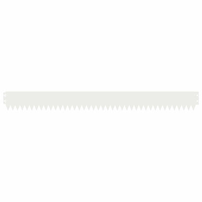 Lawn Edging 10 pcs 103 x 10 cm Steel White