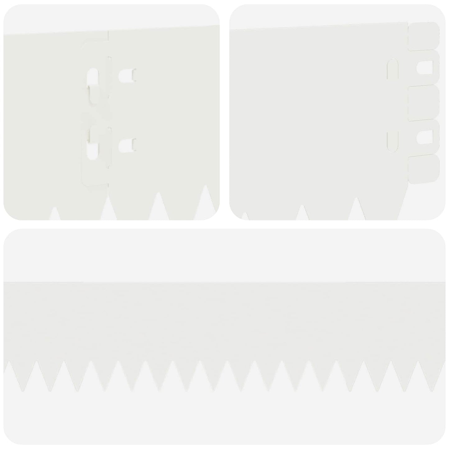 Lawn Edging 20 pcs 103 x 10 cm Steel White