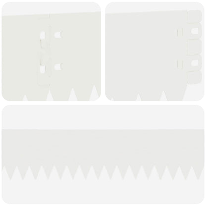 Lawn Edging 30 pcs 103 x 10 cm Steel White