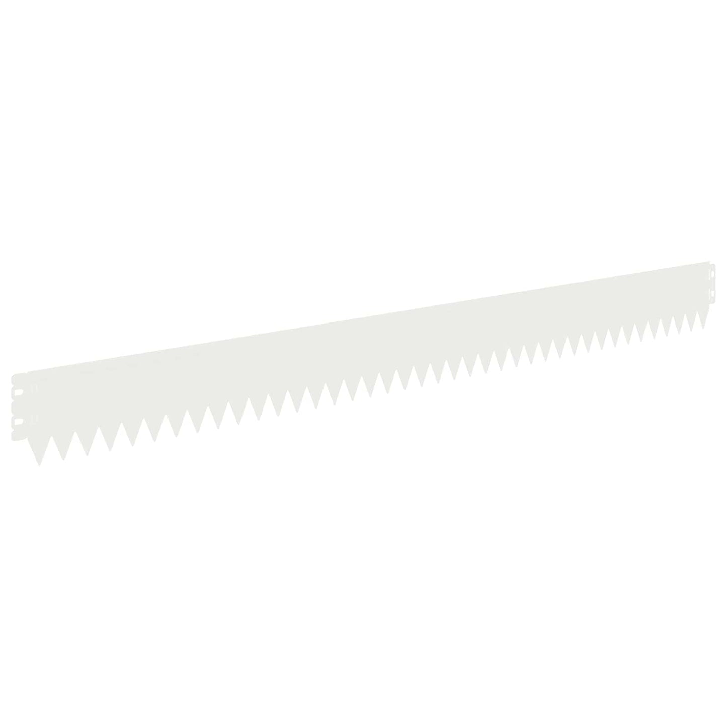 Lawn Edging 30 pcs 103 x 10 cm Steel White