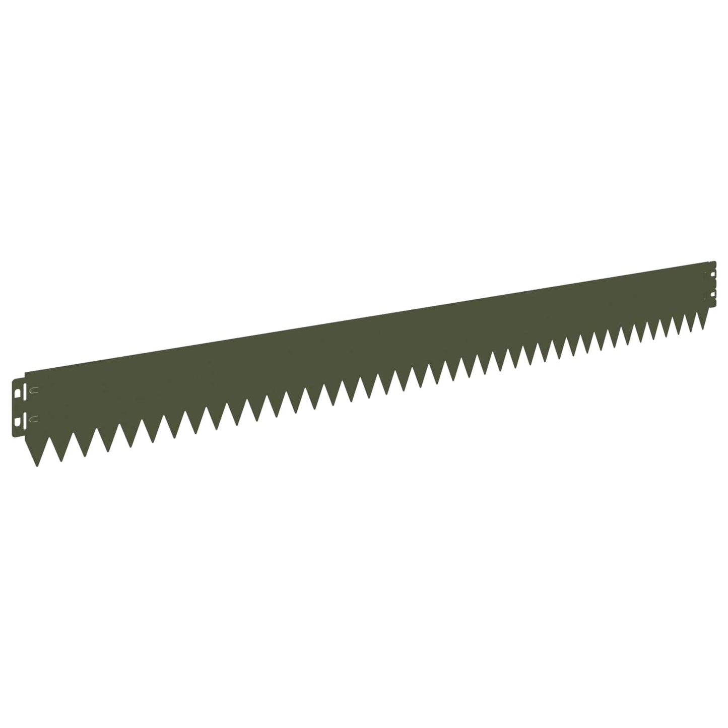 Lawn Edging 20 pcs 103 x 10 cm Steel Olive Green