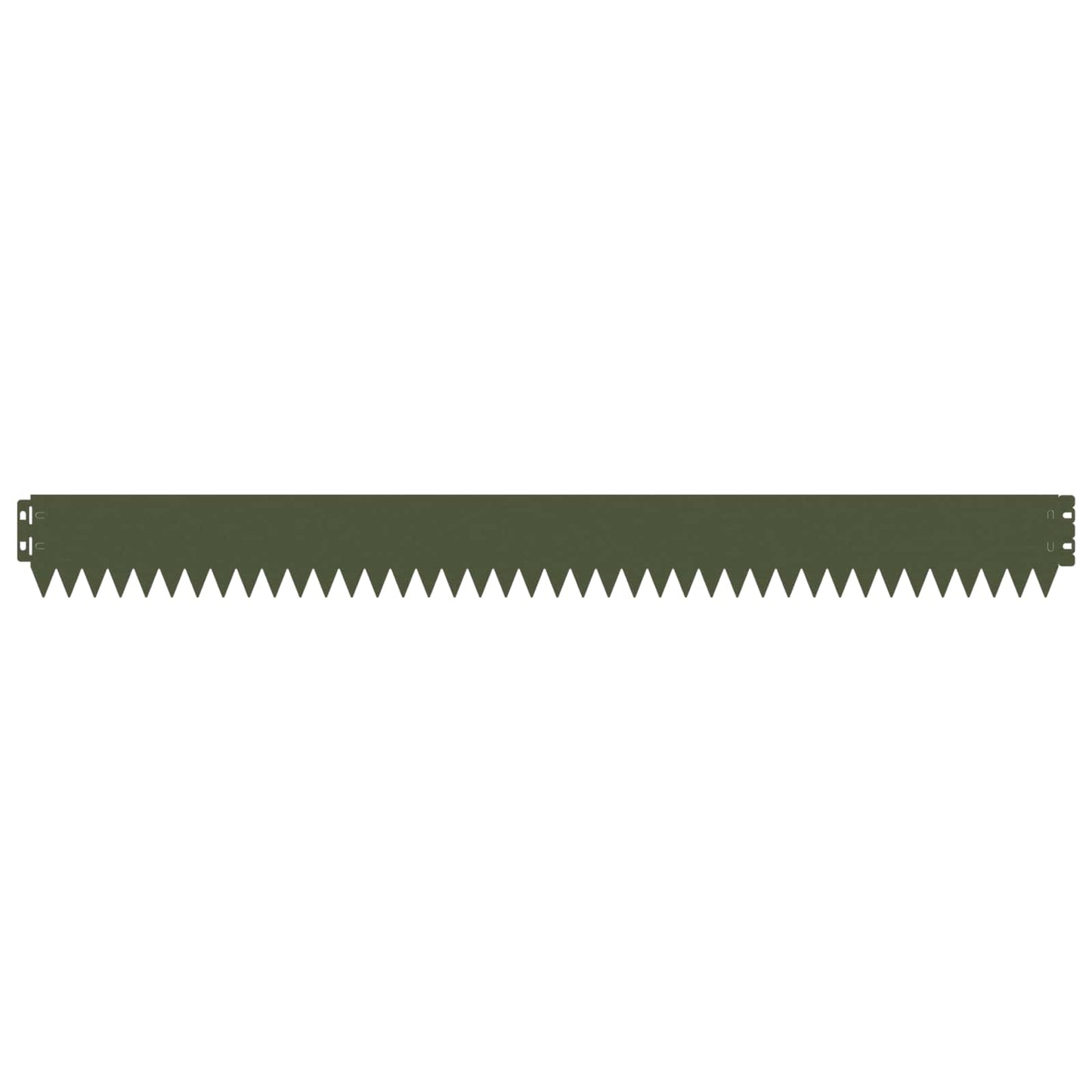 Lawn Edging 50 pcs 103 x 10 cm Steel Olive Green