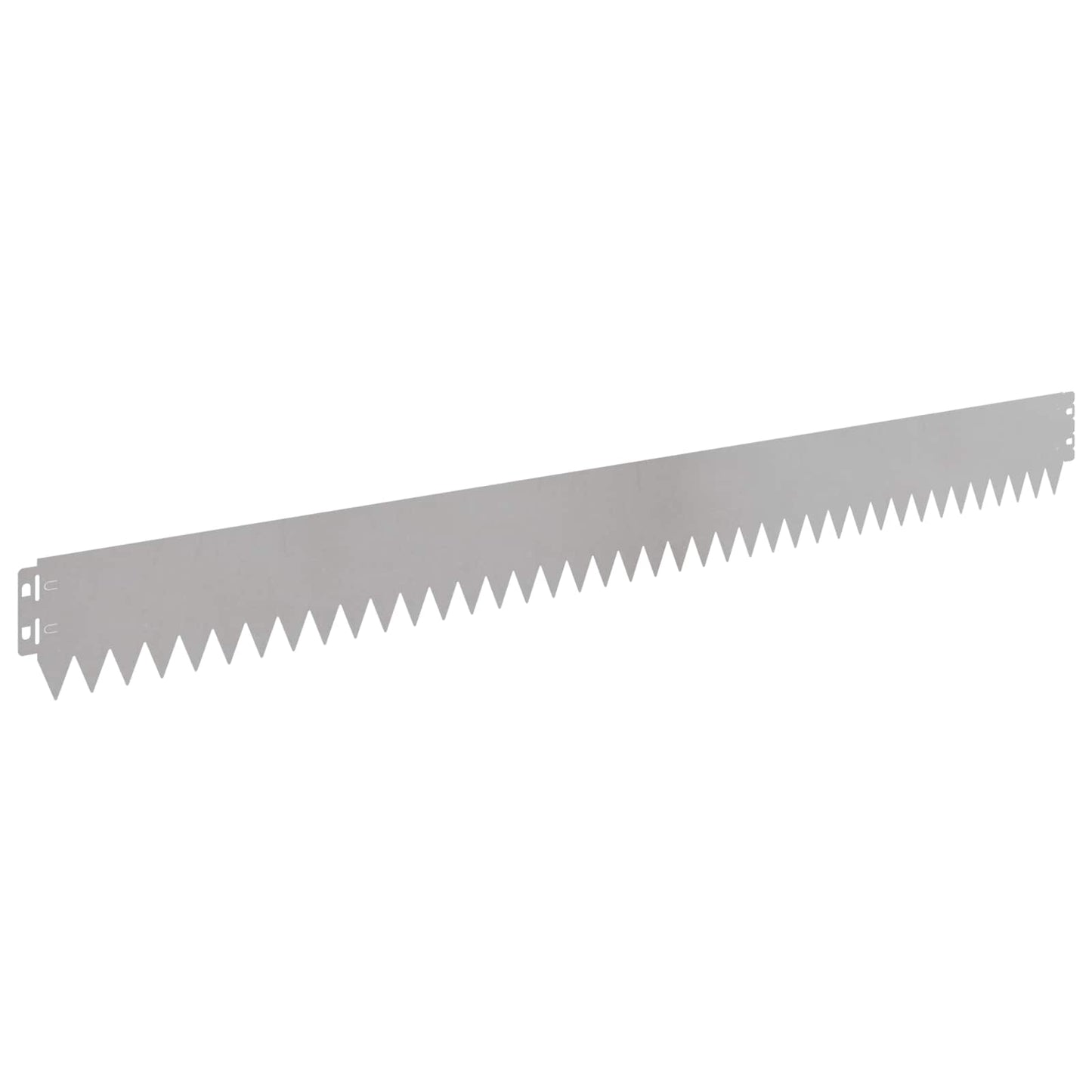 Lawn Edging 10 pcs 103 x 10 cm Steel Silver