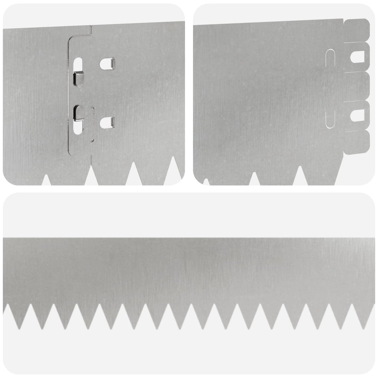 Lawn Edging 50 pcs 103 x 10 cm Steel Silver