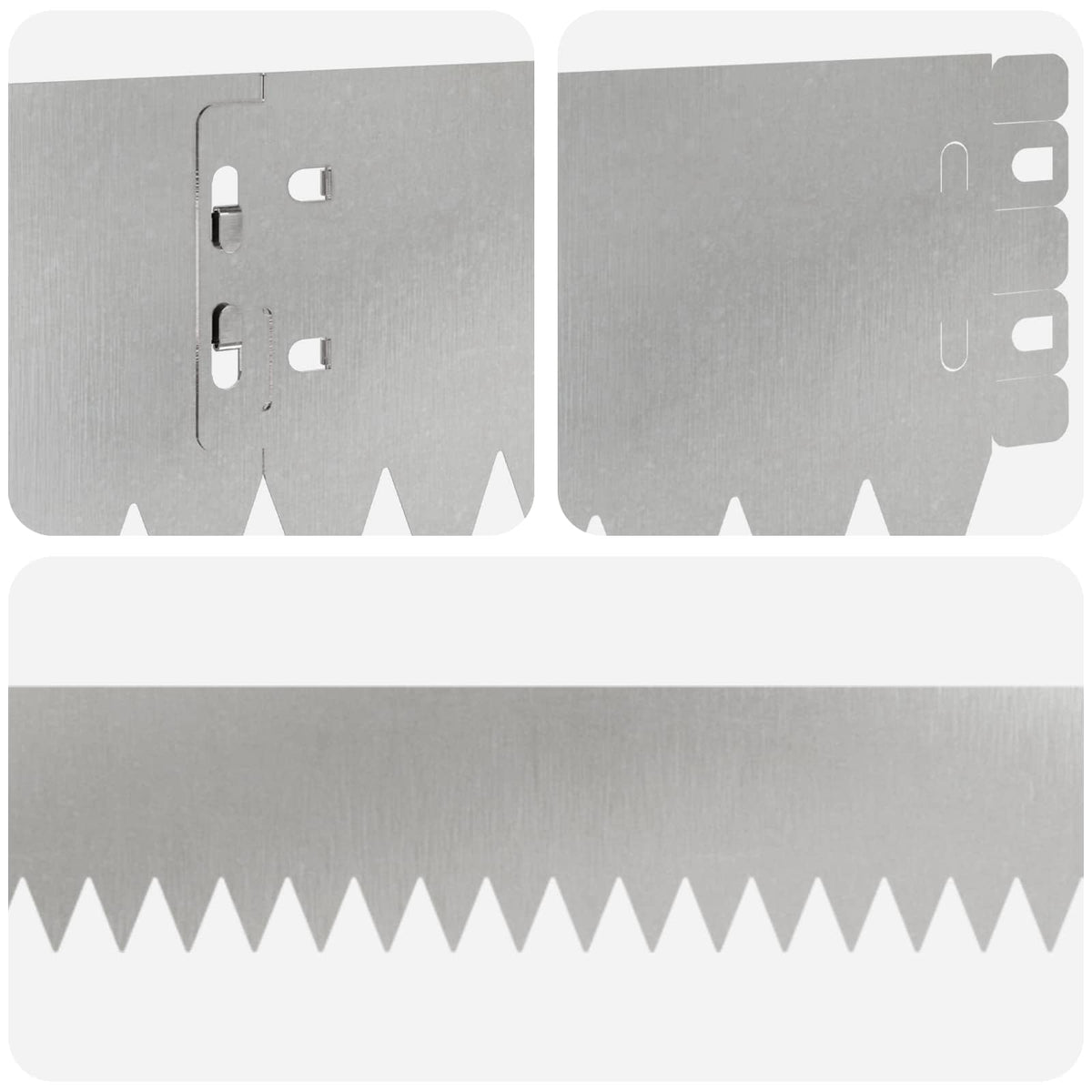 Lawn Edging 50 pcs 103 x 10 cm Stainless Steel Silver