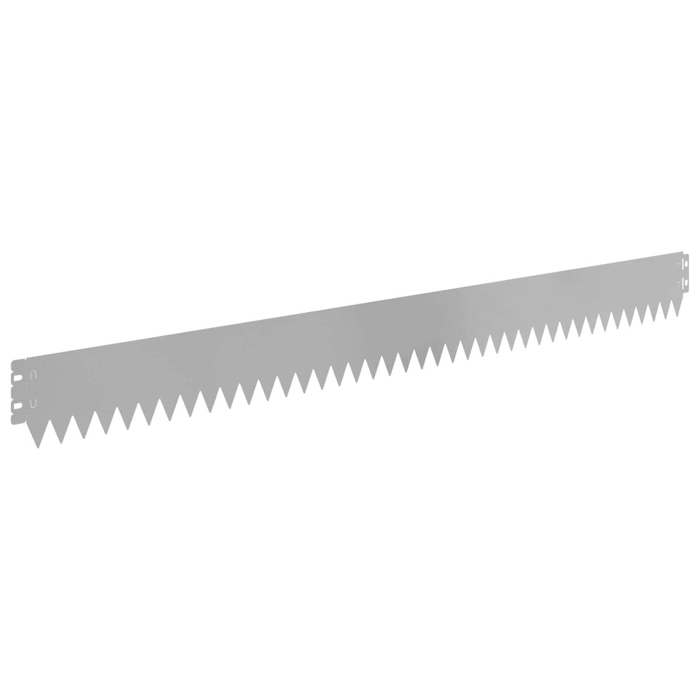 Lawn Edging 10 pcs 103 x 10 cm Steel Silver