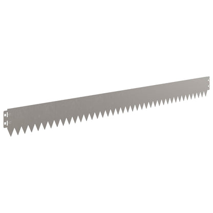 Lawn Edging 30 pcs 103 x 10 cm Steel Rusty