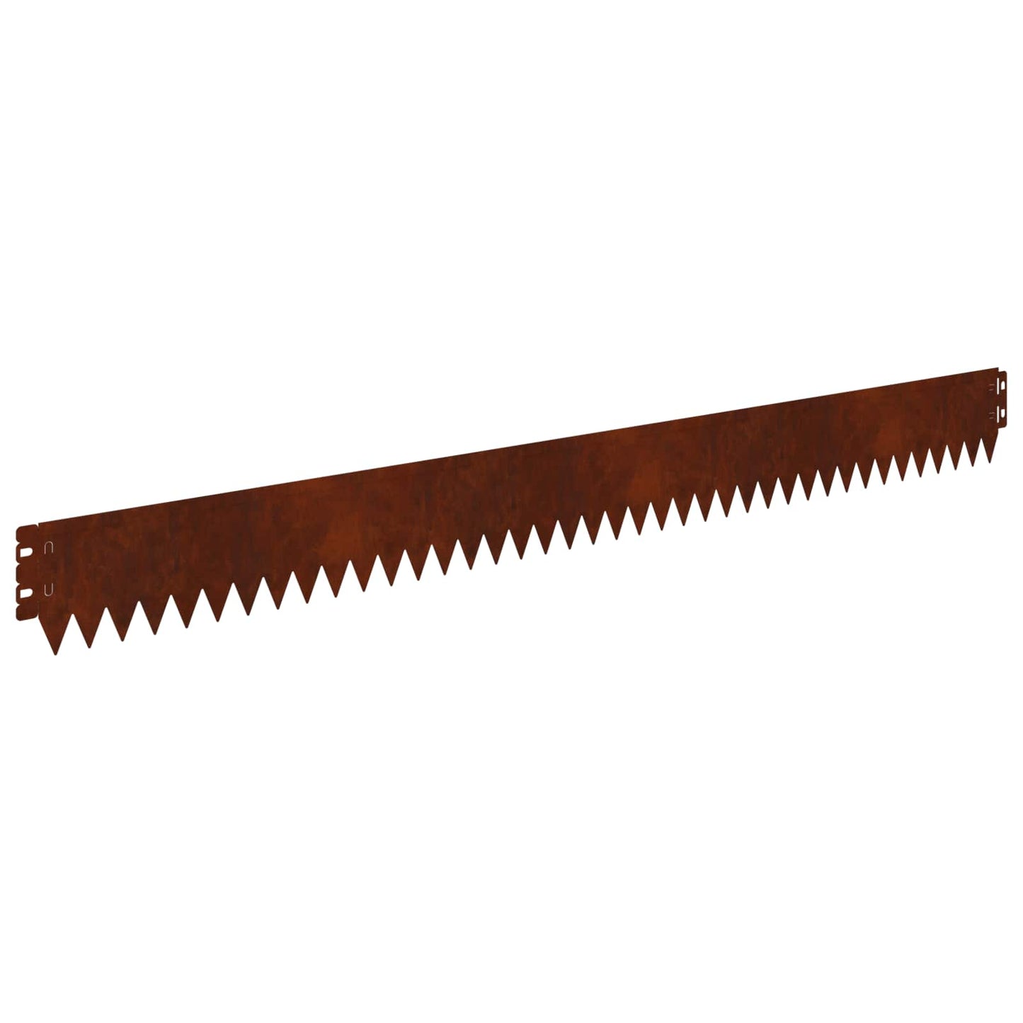 Lawn Edging 30 pcs 103 x 10 cm Steel Rusty