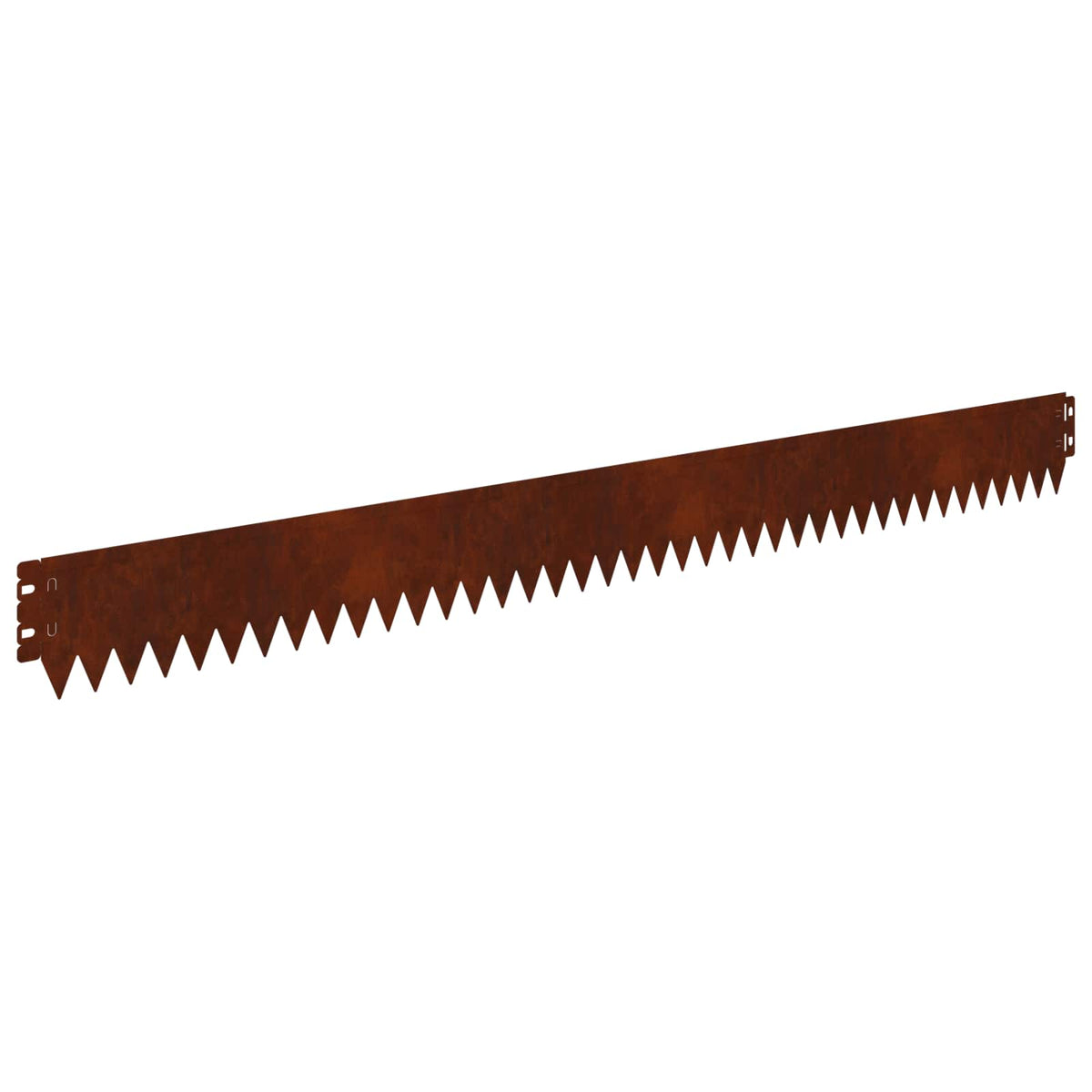 Lawn Edging 30 pcs 103 x 10 cm Steel Rusty