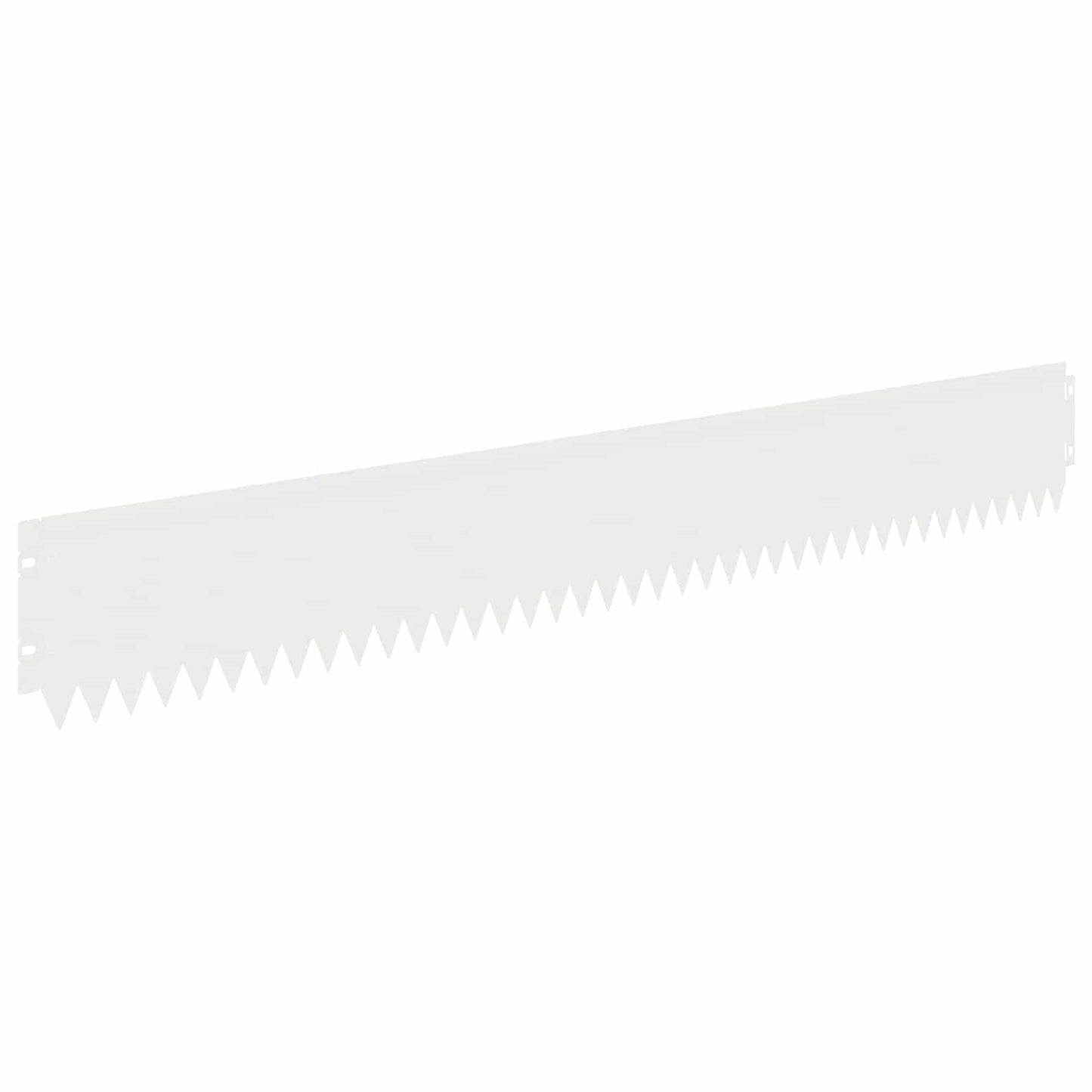 Lawn Edging 20 pcs 103 x 15 cm Steel White