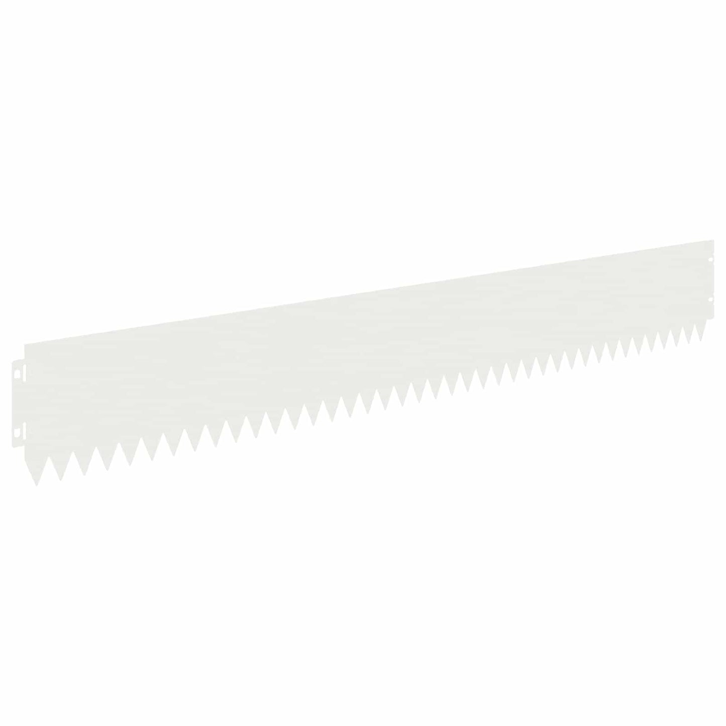 Lawn Edging 30 pcs 103 x 15 cm Steel White