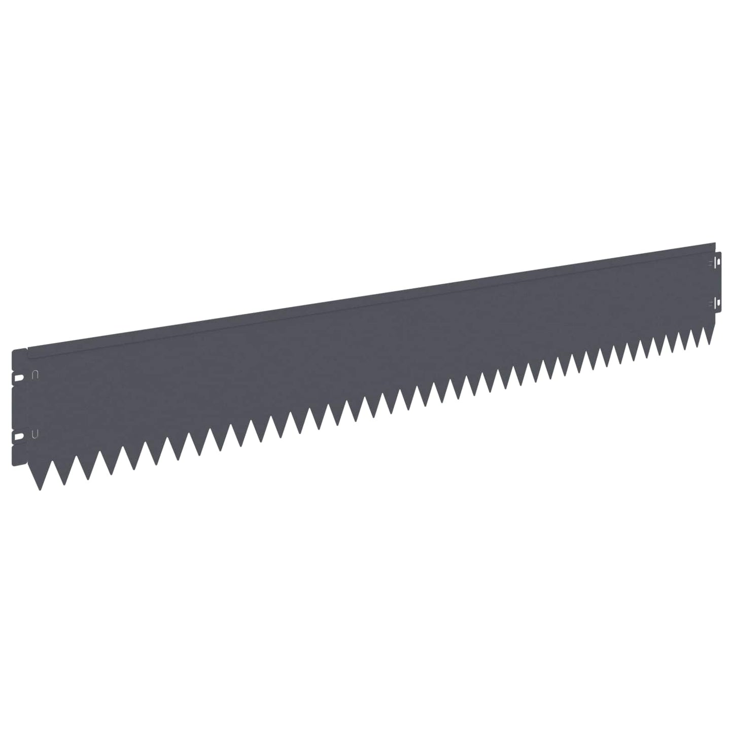Lawn Edging 20 pcs 103 x 15 cm Steel Anthracite