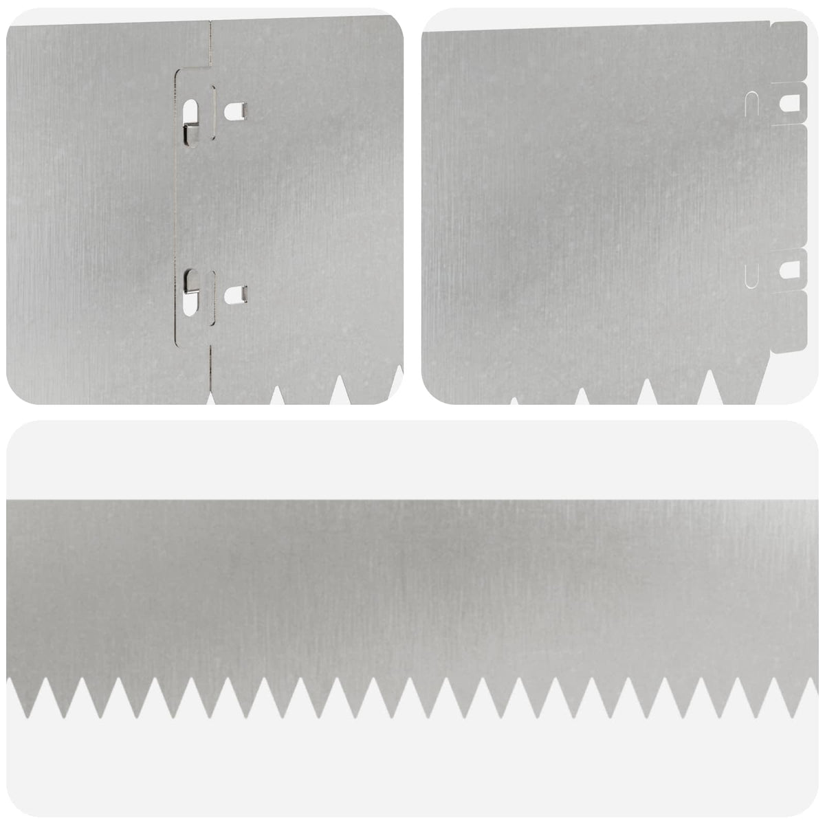 Lawn Edging 20 pcs 103 x 15 cm Steel Silver