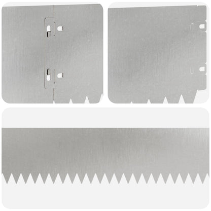 Lawn Edging 20 pcs 103 x 15 cm Steel Silver