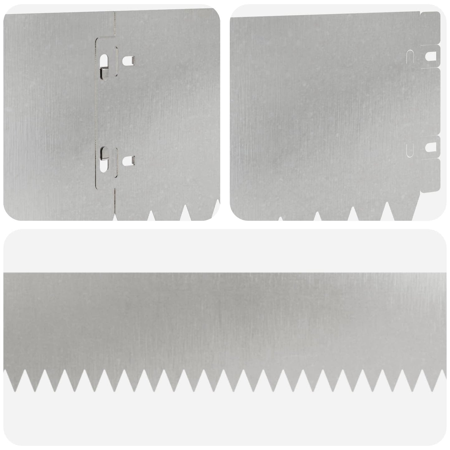 Lawn Edging 30 pcs 103 x 15 cm Steel Silver