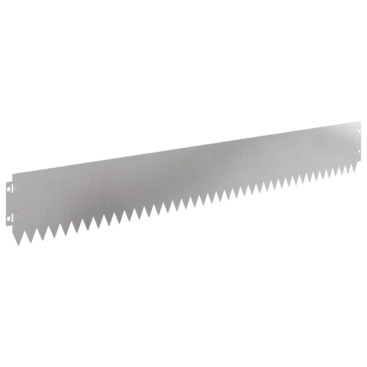 Lawn Edging 30 pcs 103 x 15 cm Steel Silver