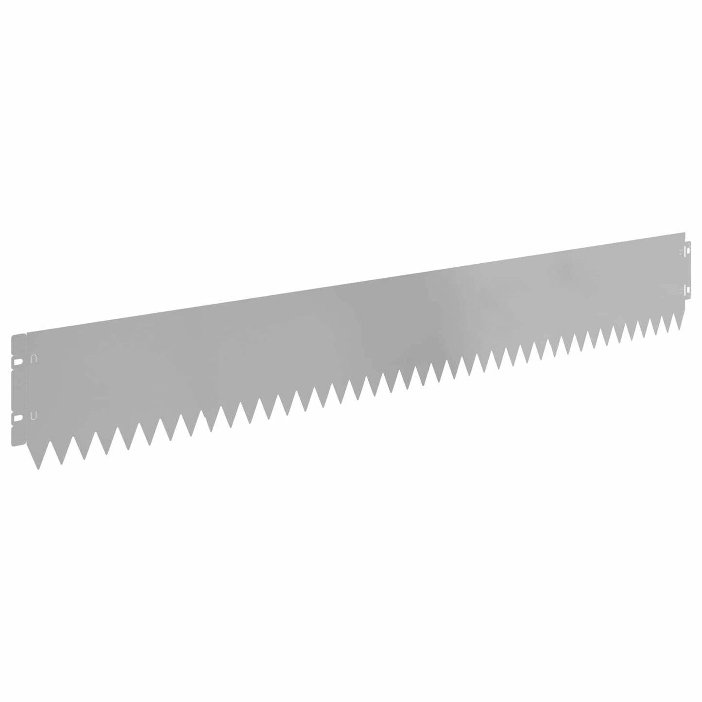 Lawn Edging 20 pcs 103 x 15 cm Steel Silver