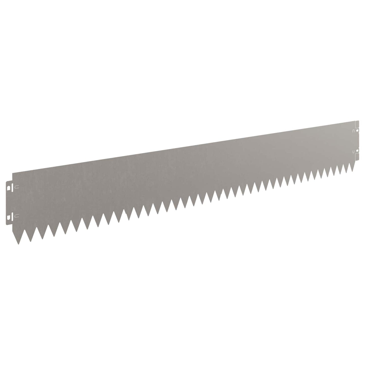 Lawn Edging 10 pcs 103 x 15 cm Steel Rusty