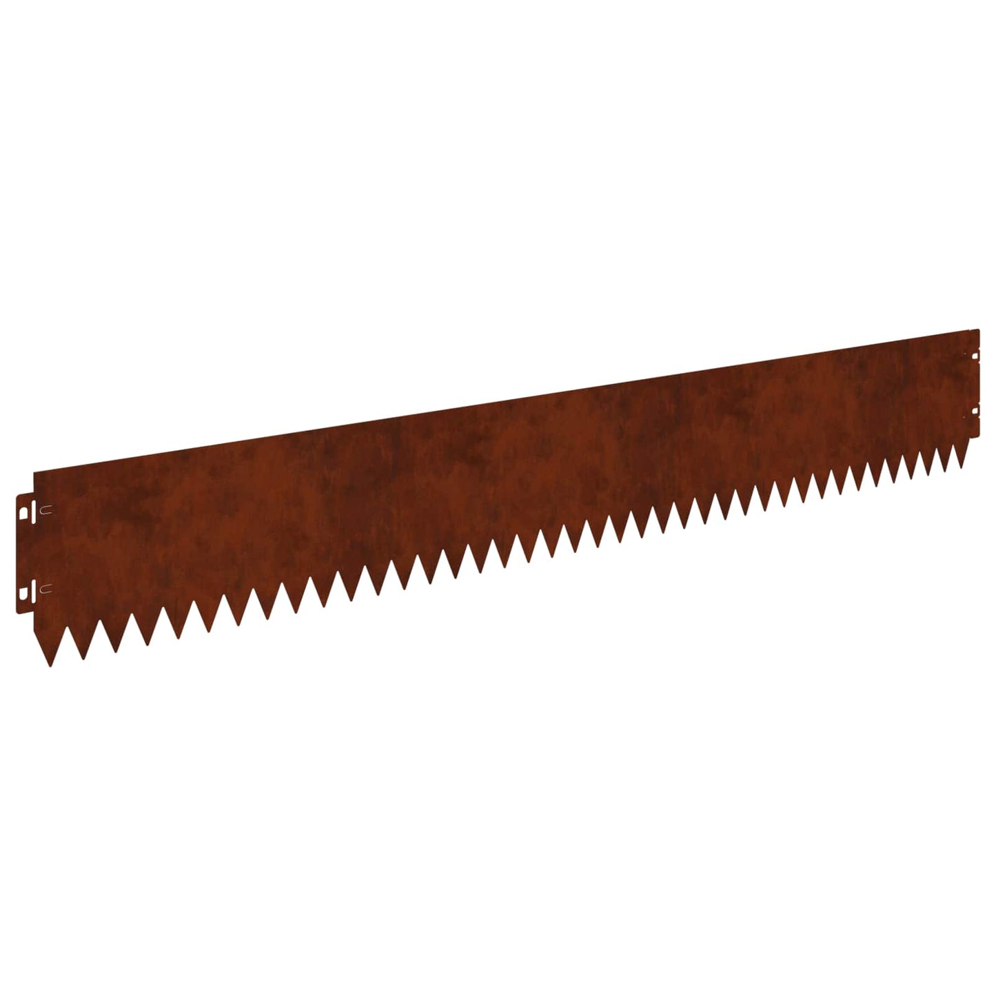 Lawn Edging 20 pcs 103 x 15 cm Steel Rusty