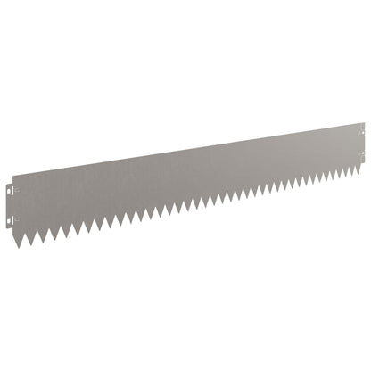 Lawn Edging 30 pcs 103 x 15 cm Steel Rusty