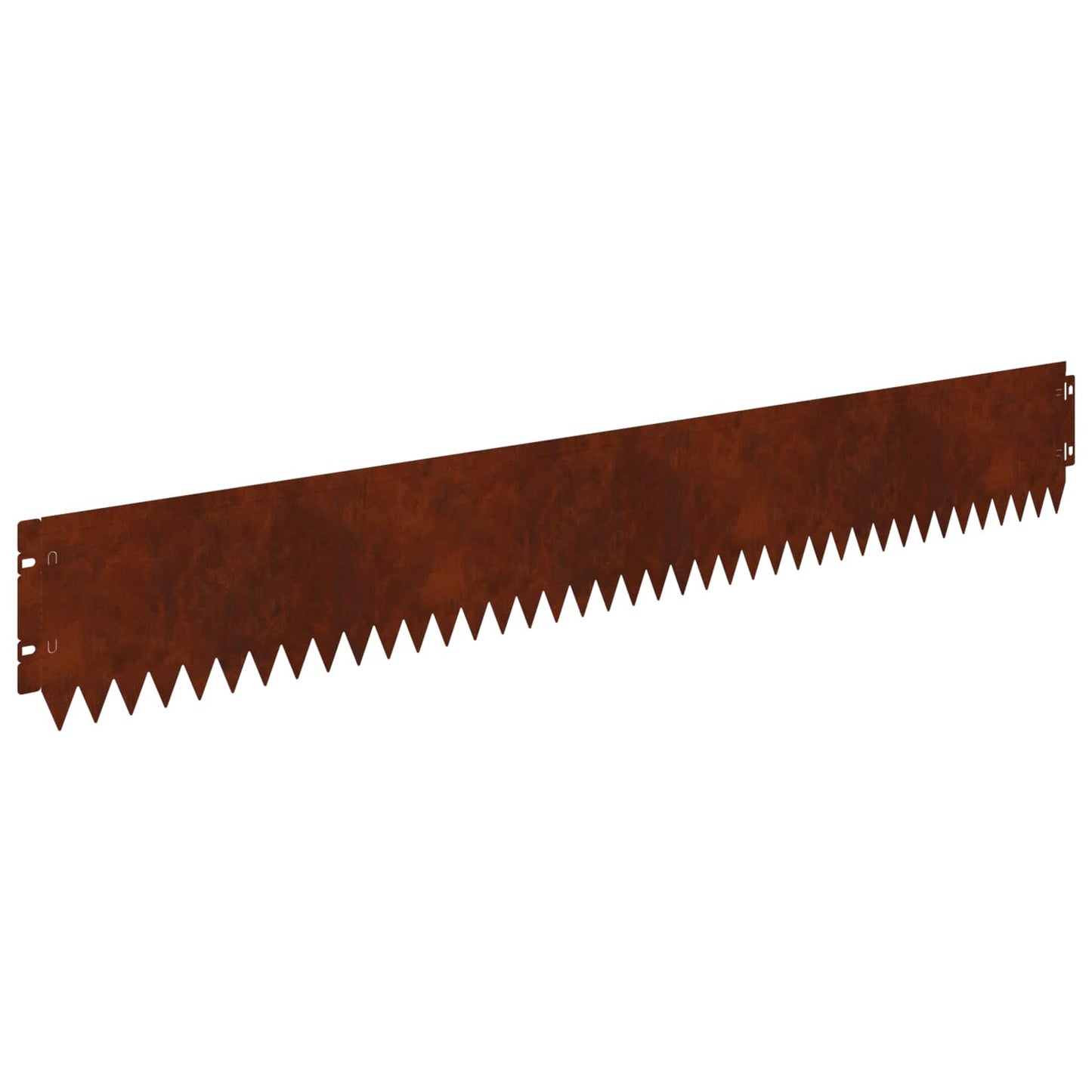 Lawn Edging 30 pcs 103 x 15 cm Steel Rusty