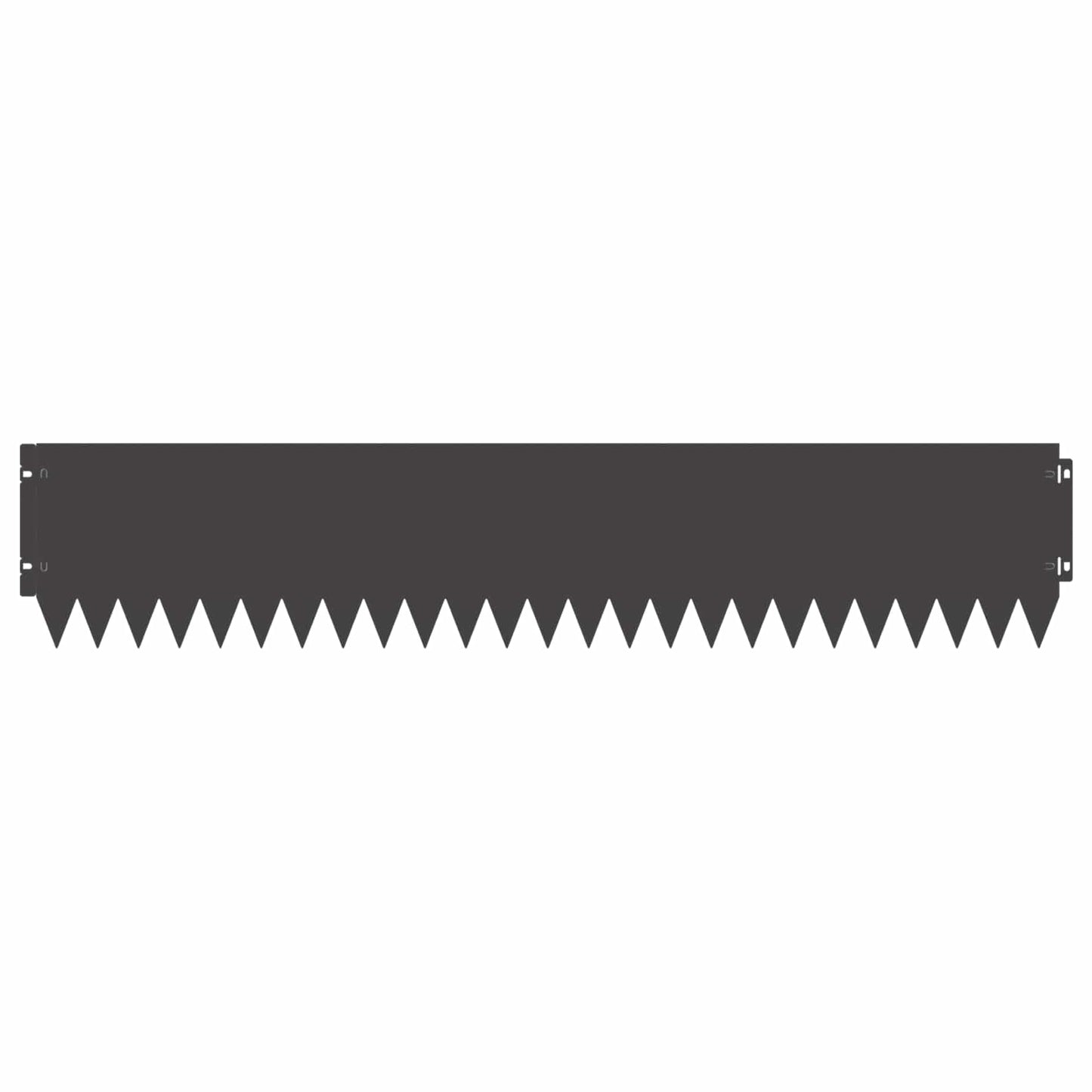 Lawn Edging 30 pcs 103 x 20 cm Steel Black