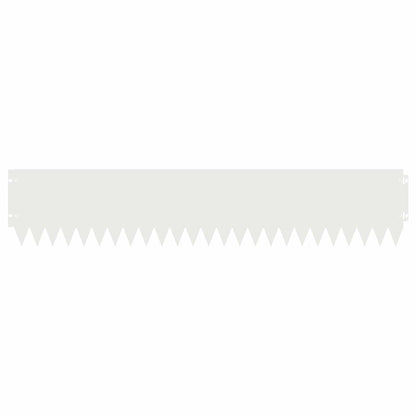 Lawn Edging 10 pcs 103 x 20 cm Steel White