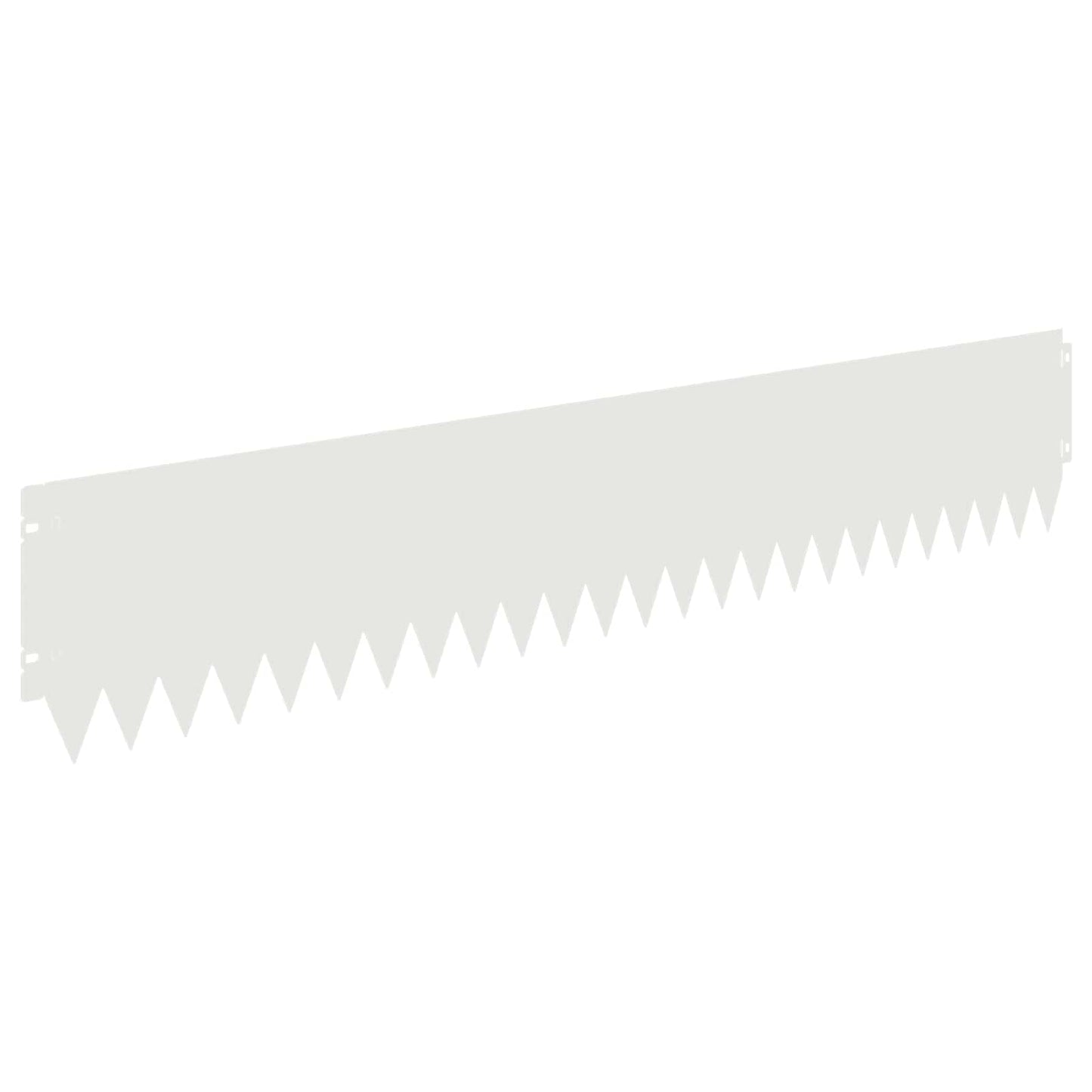 Lawn Edging 20 pcs 103 x 20 cm Steel White