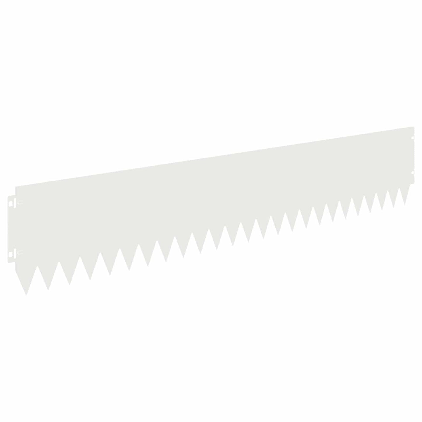 Lawn Edging 30 pcs 103 x 20 cm Steel White